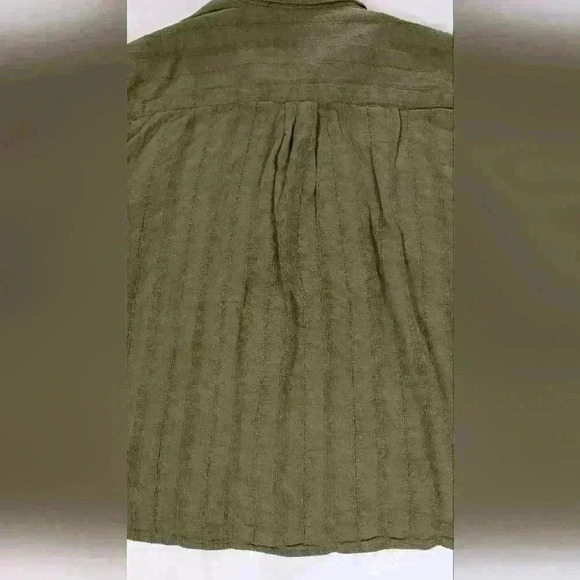 Ann Taylor Loft Green Long Sleeve, Button Down Pullover, Embroidered, Top XS - Picture 10 of 10